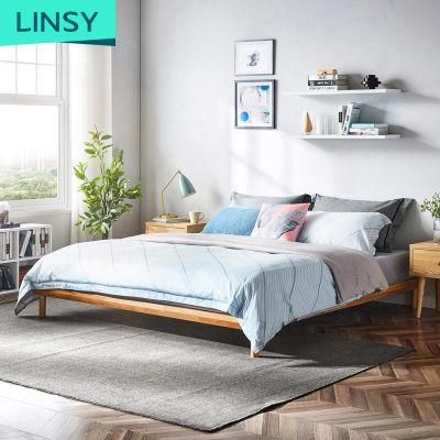 Linsy Simple Wooden Design Bedroom Furniture Wood Beds Frame R285