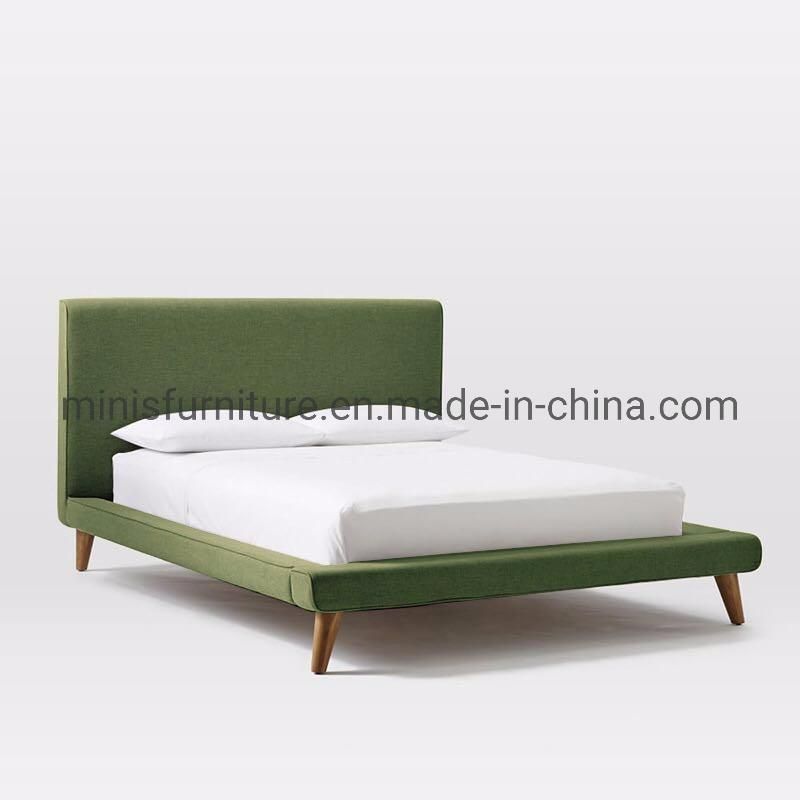 (MN-HB115) Simple Style Hotel/House Beige Bedroom Bed