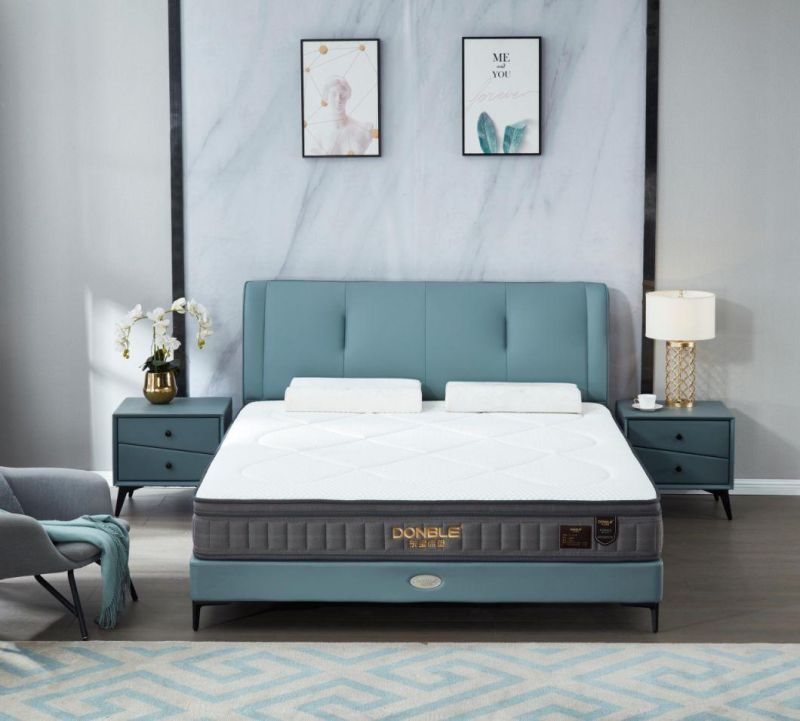 5 Star Hotel Mattress Tight Top Pocket Spring Mattress Soft Latex Memory Foam Mattress