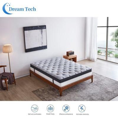 Top Quality Fast Delivery Pocket Spring Mattress with Foam Encased King Mattress Euro Top Mattress (YY014)