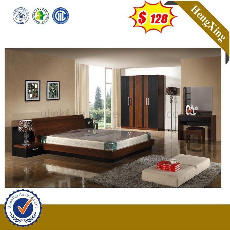 Modern Cheap Bedroom Furniture Sets Wooden Queen Size Double Bed (UL-L886)