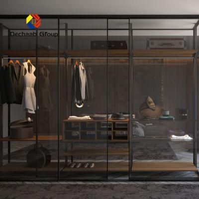 Modern Simple Lacquer Walk in Wardrobe Closet Modern