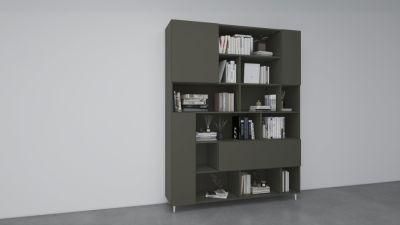 Factory Wholesale Fashion Design High Quality Wooden Furniture Simple Color Matching Bookcase
