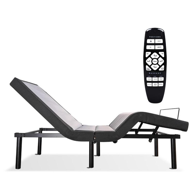 Zero Clearance King Folding Base Home Frame Massage Adjustable Bed Base