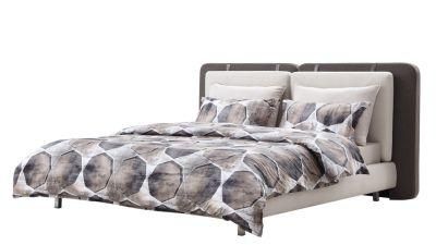 Contemporary Detachable Cushions Headboard Modern Bed Villa Use King Size Comfort Head Relax Upholstered Beds on Sale