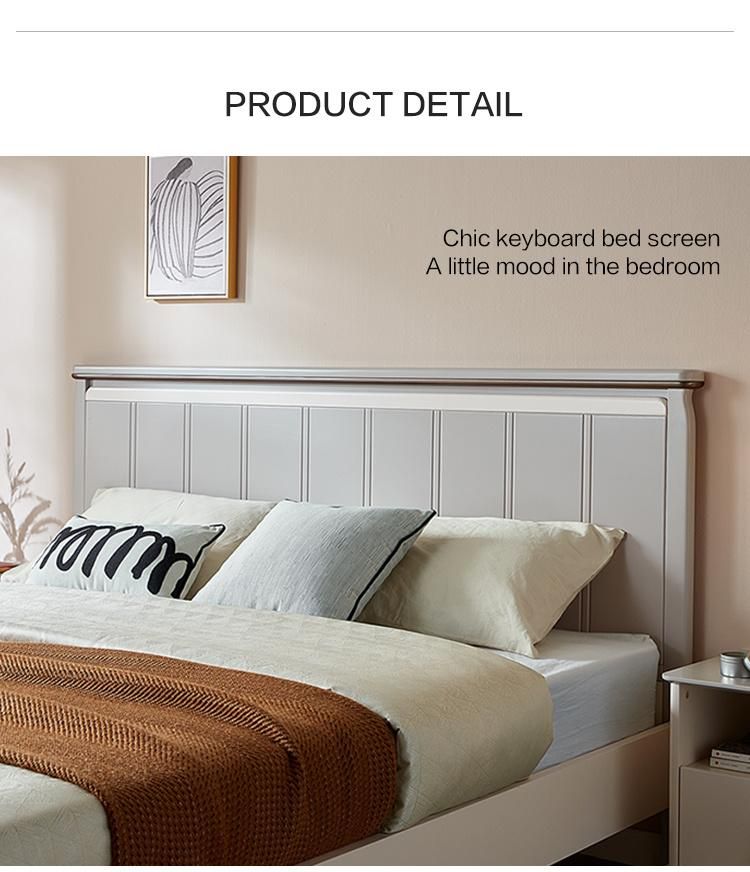 Linsy Modern King Size Wooden Double Bed Ls227A2
