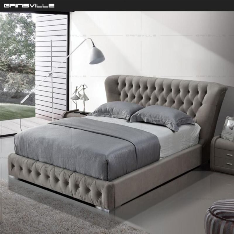 Deep Button Design Headboard Luxury Bedroom Bed Gc1632