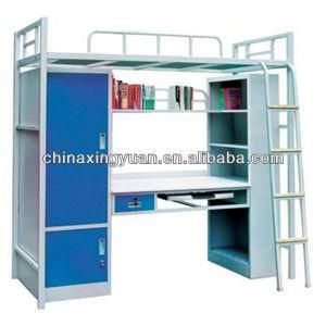 Favorable Price Utility Knock Down Structure Metal Student Bunk Bed