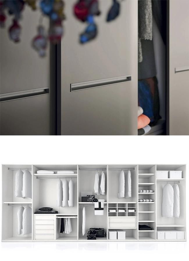 Modern Style Wooden Bedroom Furniture Sliding Door Wardrobes (BSW-03)