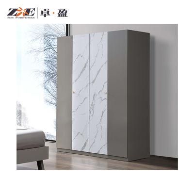 Wooden Wardrobe Modern Home Bedroom Furniture Clothes Wardrobe in 4 Doors