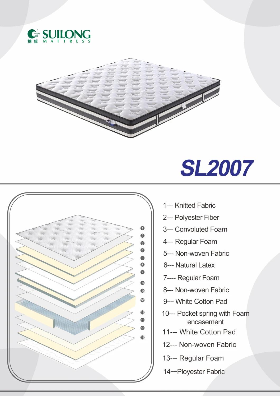 Home Furniture Full Size Mattress Latex Mattress for Double Bed