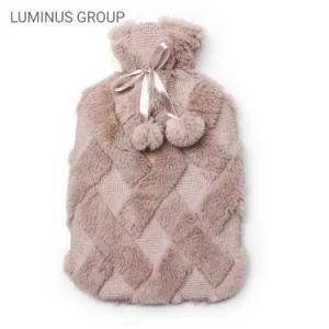 2 Litre BS Large Hot Water Bottle with Twisted Patteren Long Hot Water Bottle
