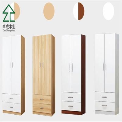 a Variety of Colors Double Doors Double Woodiness Wardrobe
