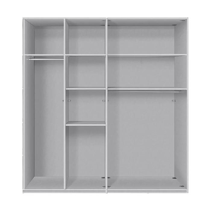 Wholesale White High Gloss Wooden Modern Bedroom Wardrobe Closet (HF-WF05144)