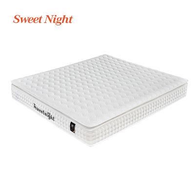 Bed High Density Wadded Natural Latex Sponge Compressed Coil Bonnell Fabric Hotel Memory Foam Spring Mattress