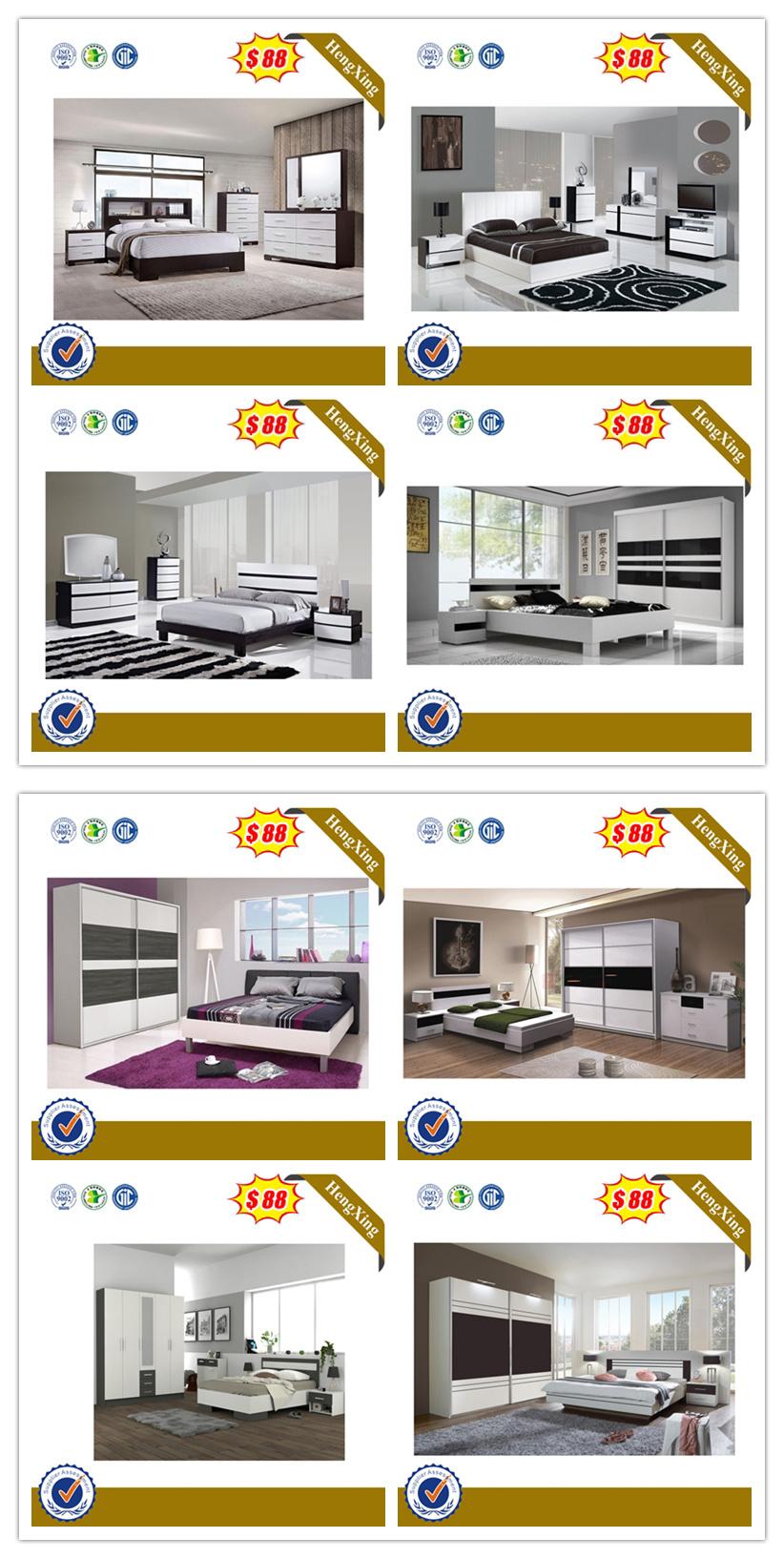 Home Use Latest Design Modern White Bed Furniture Bedroom Sets King Size Bedroom