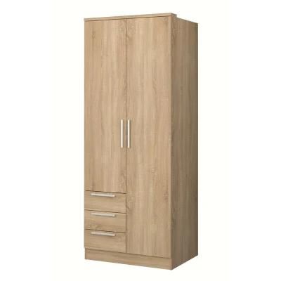 Wholesale Bedroom Furniture Simple Wooden Cloth Wardrobe