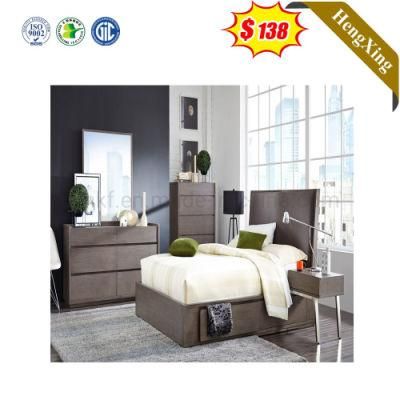 Chinese Living Room Bedroom Set Wooden Double Bed