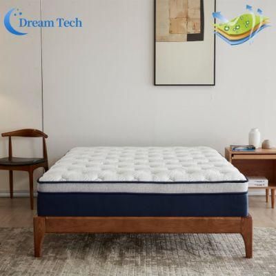 American Bedroom Furniture Comfort Economic Full Side Pocket Spring Mattress