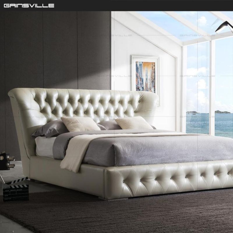Deep Button Design Headboard Luxury Bedroom Bed Gc1632