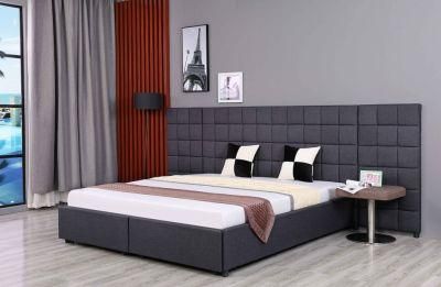 Huayang Home Furniture Wholesale Popular Wooden Frame Bed Durable Fabric Washable Bed Fabric Bed