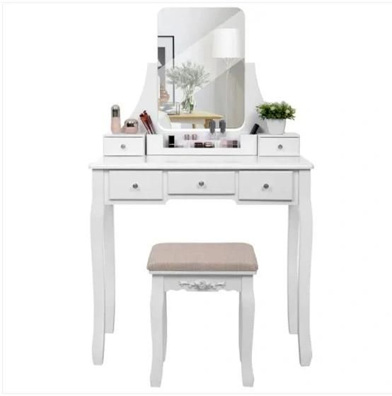 Hot Selling Dressing Table Set with Mirror