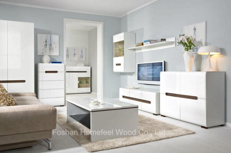 New Design White High Gloss Bedroom Set (HF-EY066)