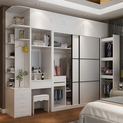 Cheap Double Wooden Sliding Door Bedroom Wardrobes