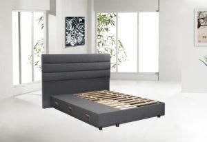 Fabric Gray Color Function Bed with Drawer