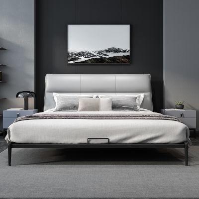 Platform Queen Bed Bedroom Set Leather Furniture Hotel Bed King Size Design Bed