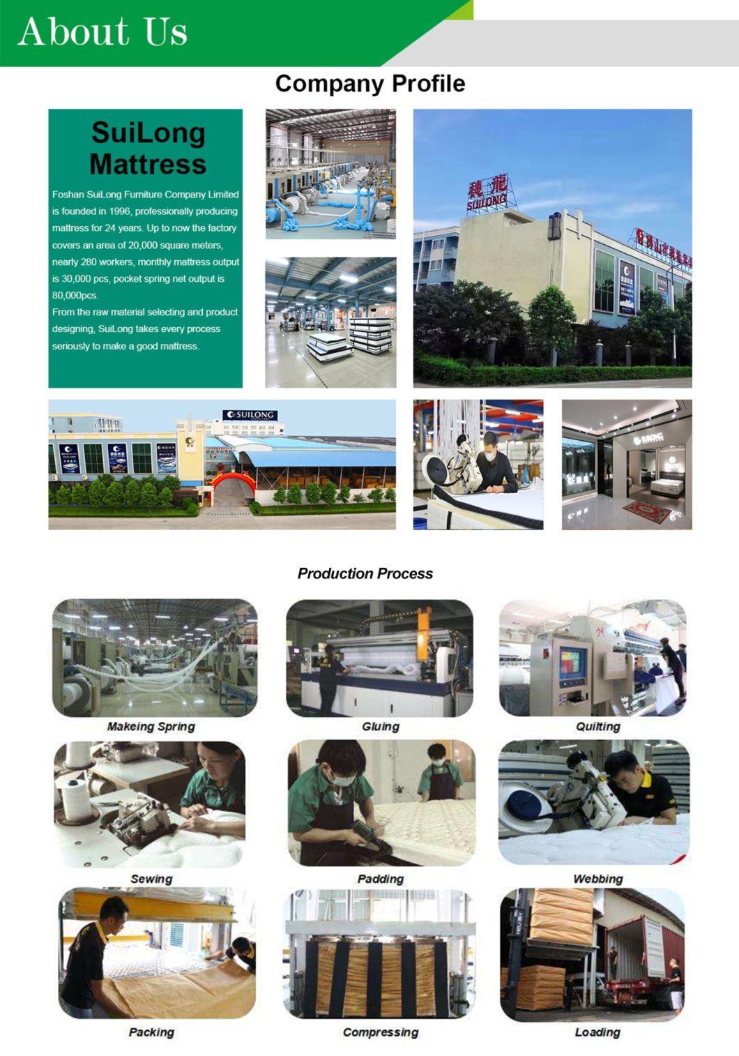 High Density Cotton Fabric Foam King Size Popular Latex Mattress Supplier High Density