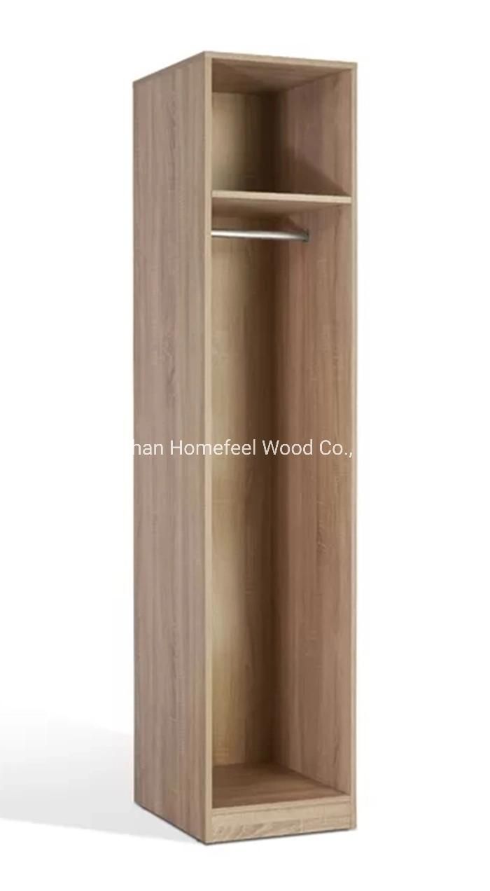 Wholesale Simple Single Door Wooden Bedroom Furniture Cloth Wardrobe