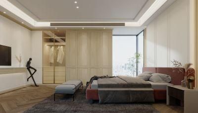 Modern Custom Bedroom PVC Wooden Wardrobe Wholesale Home Furniture