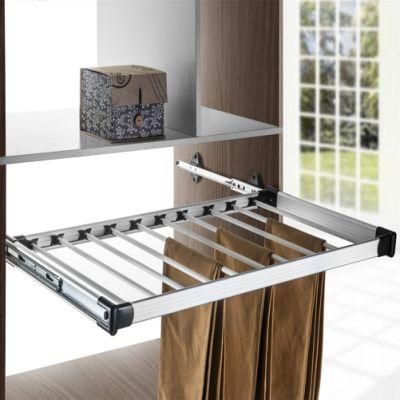 (Hz005A) Aluminum Pull-out Wardrobe Trousers Rack