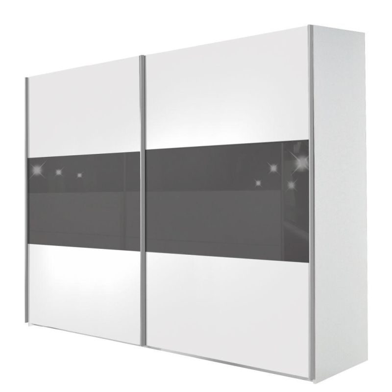 Customized High Gloss Sliding Door 20dd036 Bedroom Wardrobe