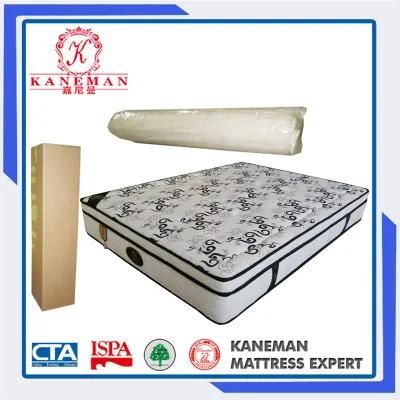 5 Star Hotel Furniture Compress King 25cm Pocket Coil Spring Mattress