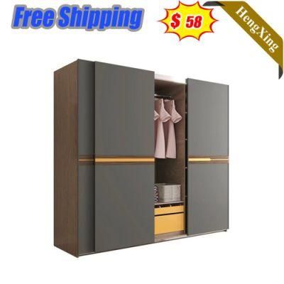 Made in China Home Bed Cabinet Wooden Living Room Sliding Wardrobe Bedroom Furniture
