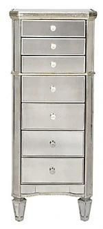 Widely Used Simple Style Excellent Workmanship Mirrored Tallboy Dresser