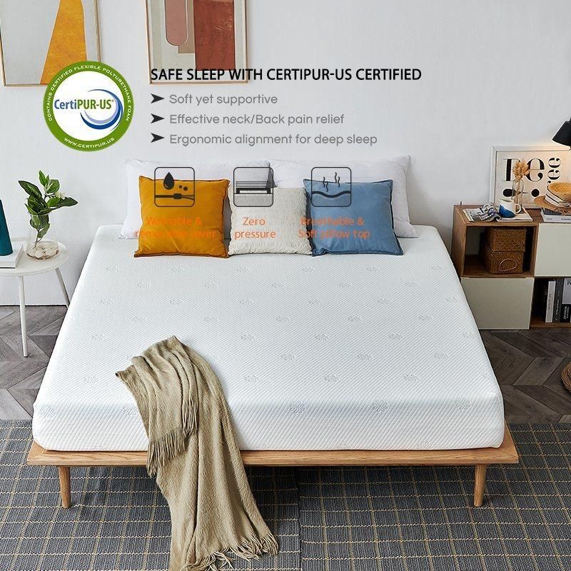 Hotel Hot Selling Luxury Natural Latex Euro Top Double Queen King Size Sleeping Bed Compressed Hybrid Sponge Mattress