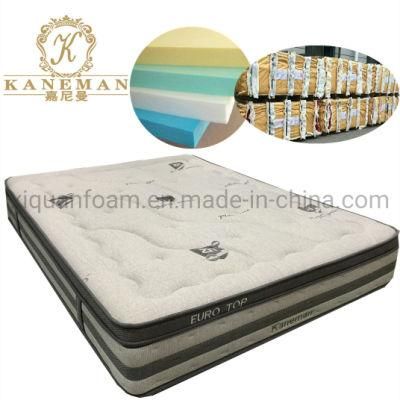 Wholesale Bedroom Mattress Firm Pocket Spring Mattress in Wooden Pallet