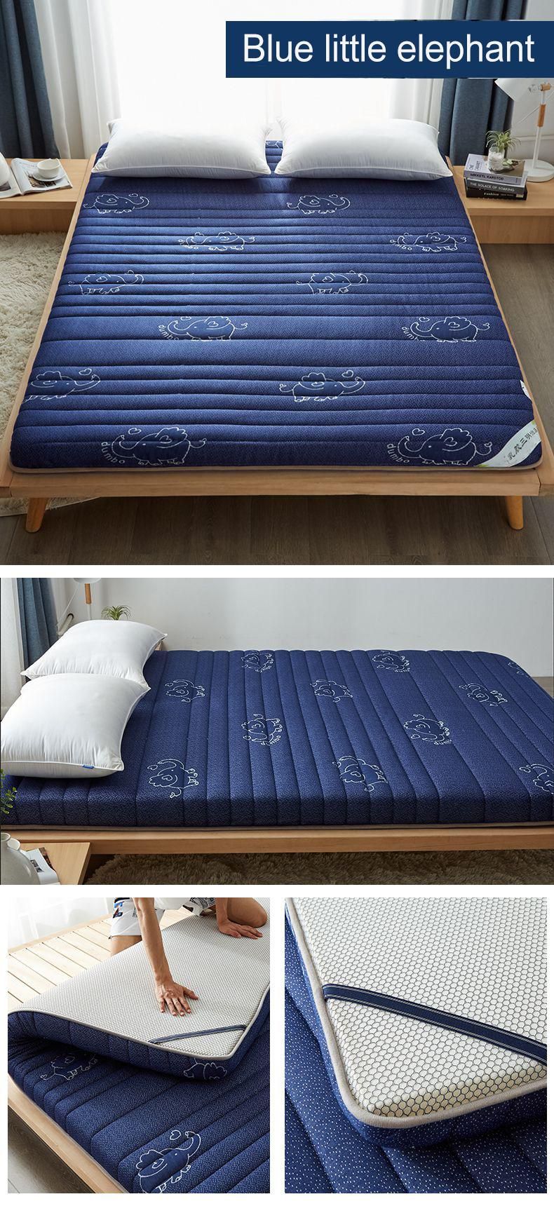 College Dorm Bed Mattress Thick 10cm Roll Foldable Comfortable Foam Single