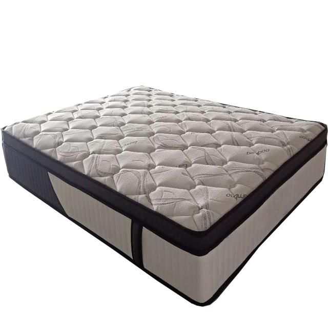 Bamboo Fabric Pocket Spring Mattress Vacuum Roll in Carton Box Mattress Cheap Price Factory Direct Mattress