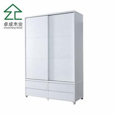 Modern Style High Quality Wood 2 Door Wardrobe