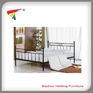 Fashion Design Metal Double Bed (HF028)