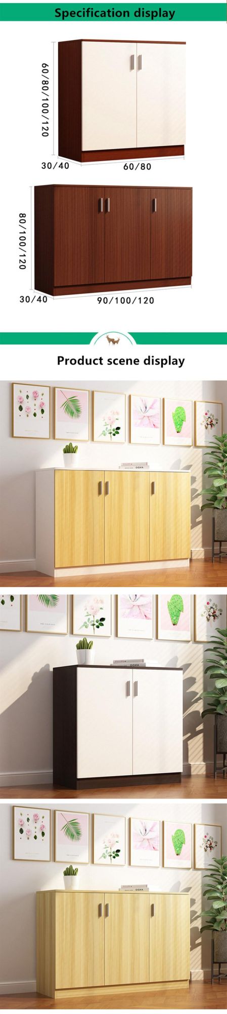 Shoe Cabinet Balcony #Modular Shoe Storage High Glossy #Furniture Make of Melamine Paper OEM Ama-0173-2