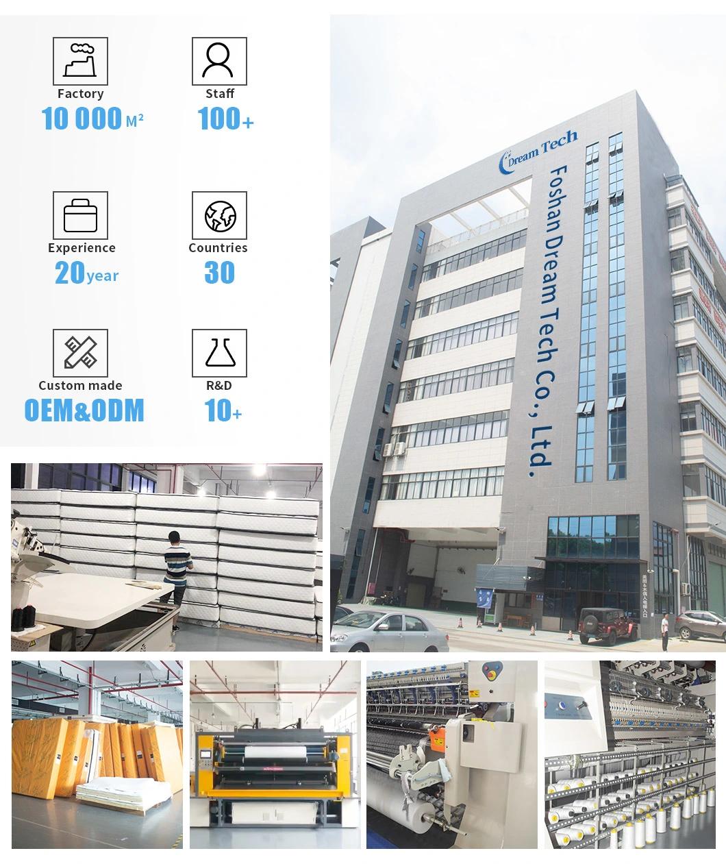 Wholesale High Quality Luxury King Size Furniture Bed Latex Spring Mattress for Home (LZN1612)