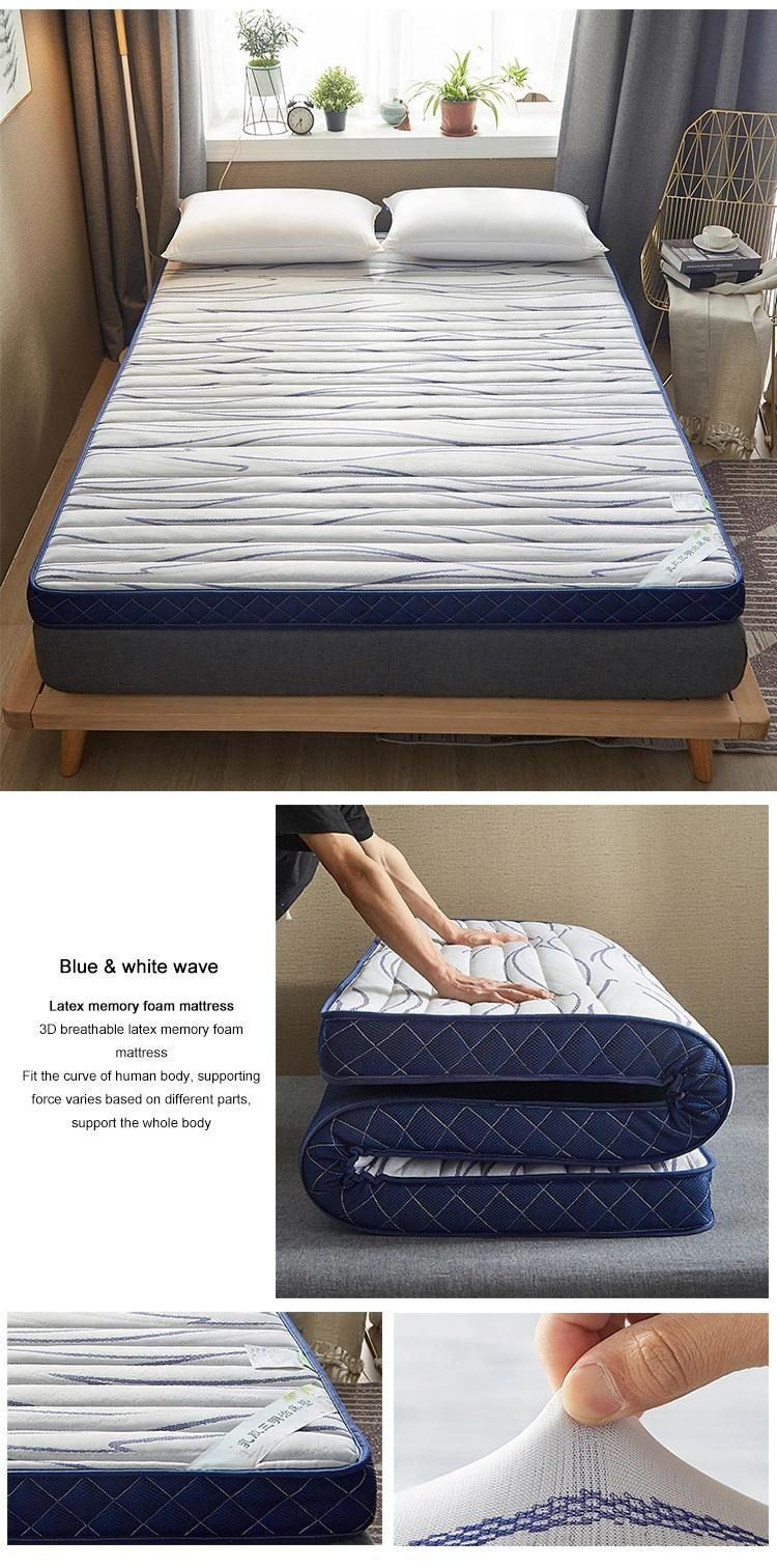 University Dorm Bed Mattress Portable Portable Warm Thailand Latex Single