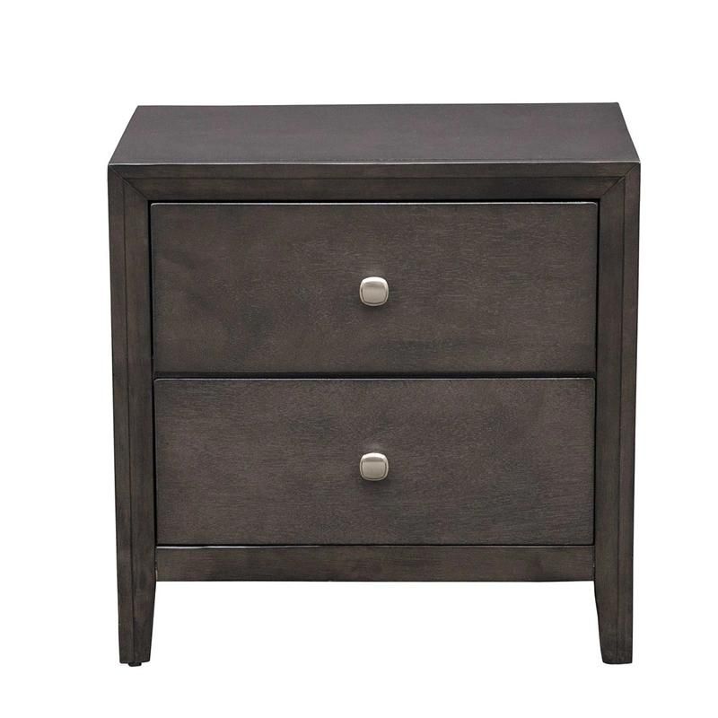 Nova Sleek Bedroom Furniture Bedside Cabinet with Two Spacious Storage Drawers
