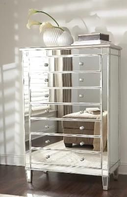2021 Compact Hot Sale 3 Drawer Chest Mirrored Drawers