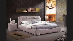 Modern Genuine Leather Bed 717